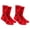 Red Black, variant on COUVER Unisex 100 Score Cushioned Crew Socks Black Gold Size 10-13 2-Pack (4 Count)