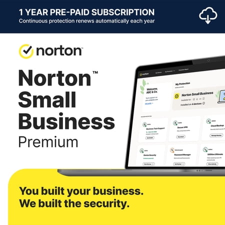 Norton Small Business Premium, 10 Devices – Protect What You’ve Built, 24/7 Business Tech Support, VPN, PC Cloud Backup, Business Antivirus Software, & Data Protection [Digital Download]