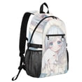 thumbnail image 2 of JIALIOU 14" Laptop Backpack Waterproof Airline Approved Stylish Casual Daypack for Travel Business College Work, Lovely Girl Holding Dog, 2 of 8