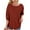 Red, variant on Women's Waffle Knit Sweatshirt Crew Neck Long Sleeve Shirts Comfy Pullover Lightweight for Loose Casual Fall Outfits