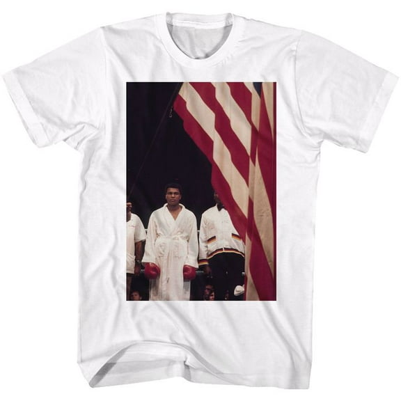 Muhammad Ali A Flag White Adult T-Shirt 5Xl