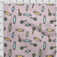 thumbnail image 3 of oneOone Cotton Jersey Rose Pink Fabric Candy Stick Kids Sewing Fabric By The Yard Printed Diy Clothing Sewing Supplies 58 Inch Wide, 3 of 4