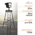 thumbnail image 3 of Big Game Apex 12.5 Foot Tripod Stand, Deer Hunting Ladder with Rotating Seat, 3 of 6