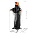 thumbnail image 3 of Yescom Scary Animated Halloween Pumpkin Decorations 5.4Ft with Motion & Sound Activated Glowing Head 2024, 3 of 9
