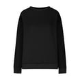 thumbnail image 4 of Xdegoge Oversized Sweatshirts for Women Trendy Crew Neck Basic Pullover Sweatshirt with Side Pockets Casual Workout Drop Shoulder Long Sleeve Tops 2025 Winter Outfits, 4 of 7