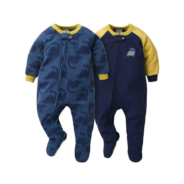 Gerber - Gerber Baby Boys Microfleece Blanket Sleeper Pajamas, 2-Pack -  Walmart.com - Walmart.com