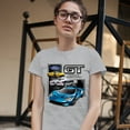 thumbnail image 3 of Tee Hunt Ford GT American Horse Power T-Shirt Sports Race Car Licensed Women's T-Shirt Tee, Gray, X-Large, 3 of 5