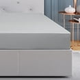 thumbnail image 1 of Bamboo Fitted Sheet Soft Silky Cooling Sheets with 16" Deep Pocket Light Gray Queen, 1 of 7