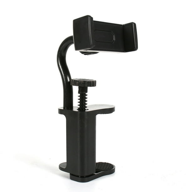 Soporte para teléfono con clip giratorio ajustable para guitarra | Atril manos libres para partituras de guitarra, ukelele y bajo | Soporte estable de 360° multiángulo para grabación de vídeo y