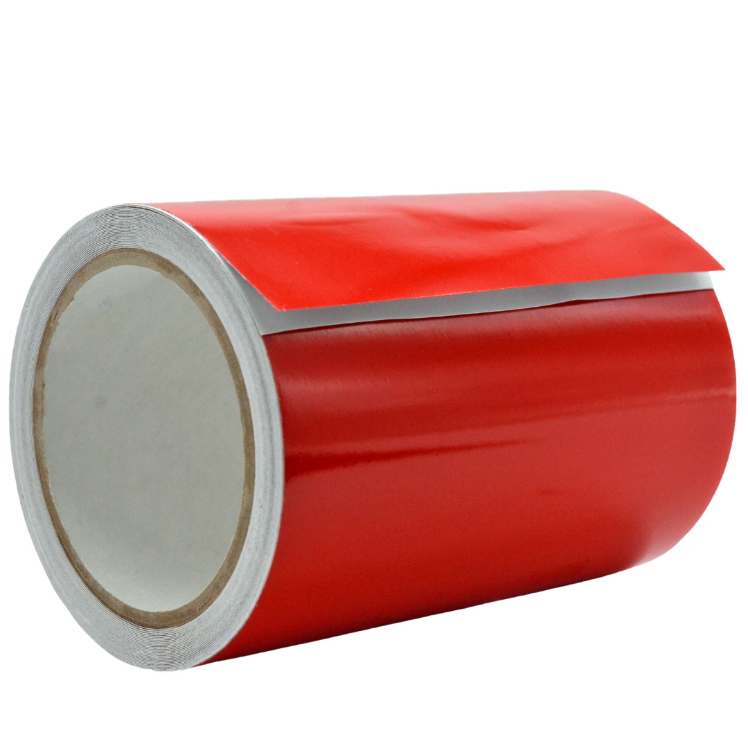 WOD Tape Retro Reflective Tape Red 6 in. x 30 ft. Safety Tape