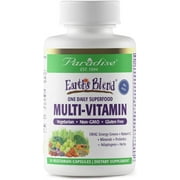 Paradise Earth's Blend Multivitamin, No Iron, Antioxidants, Probiotics, Vegan, 30 Vegetarian Capsules