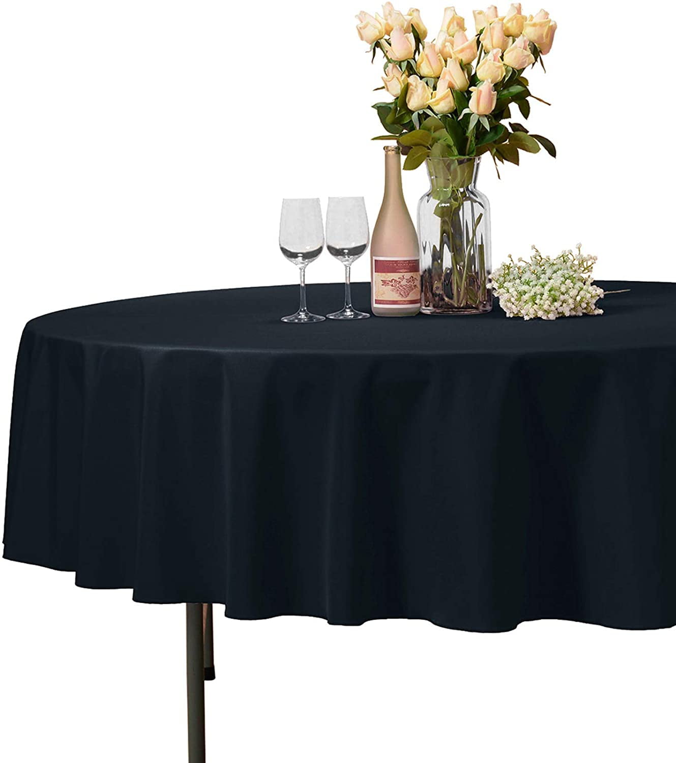 Table Cloths Square 54 x 54 Wrinkle Free Kitchen Table Clothes Cat Tablecloth for Buffet Table Wedding & More Parties Holiday Dinner 