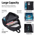 thumbnail image 4 of Disketp Night Sky Beach Scene Mochila Estampada de Gran Capacidad con Lonchera y Estuche, Set de 3 Piezas para Estudiantes, 4 of 7