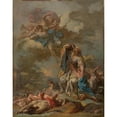 thumbnail image 3 of Pierre Charles Jombert 15x18 Black Modern Framed Museum Art Print Titled - The Punishment of the Arrogant Niobe by Diana and Apollo (ca. 1772), 3 of 5