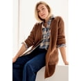 thumbnail image 5 of Ellos Women's Plus Size Open Front Waffle Cardigan Oversized Long Lightweight Sweater, 5 of 5