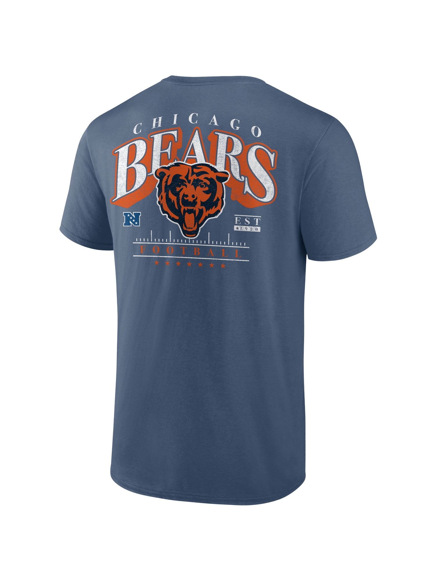 NFL Chicago Bears Men's Cotton Faded Navy Short Sleeve T-Shirt