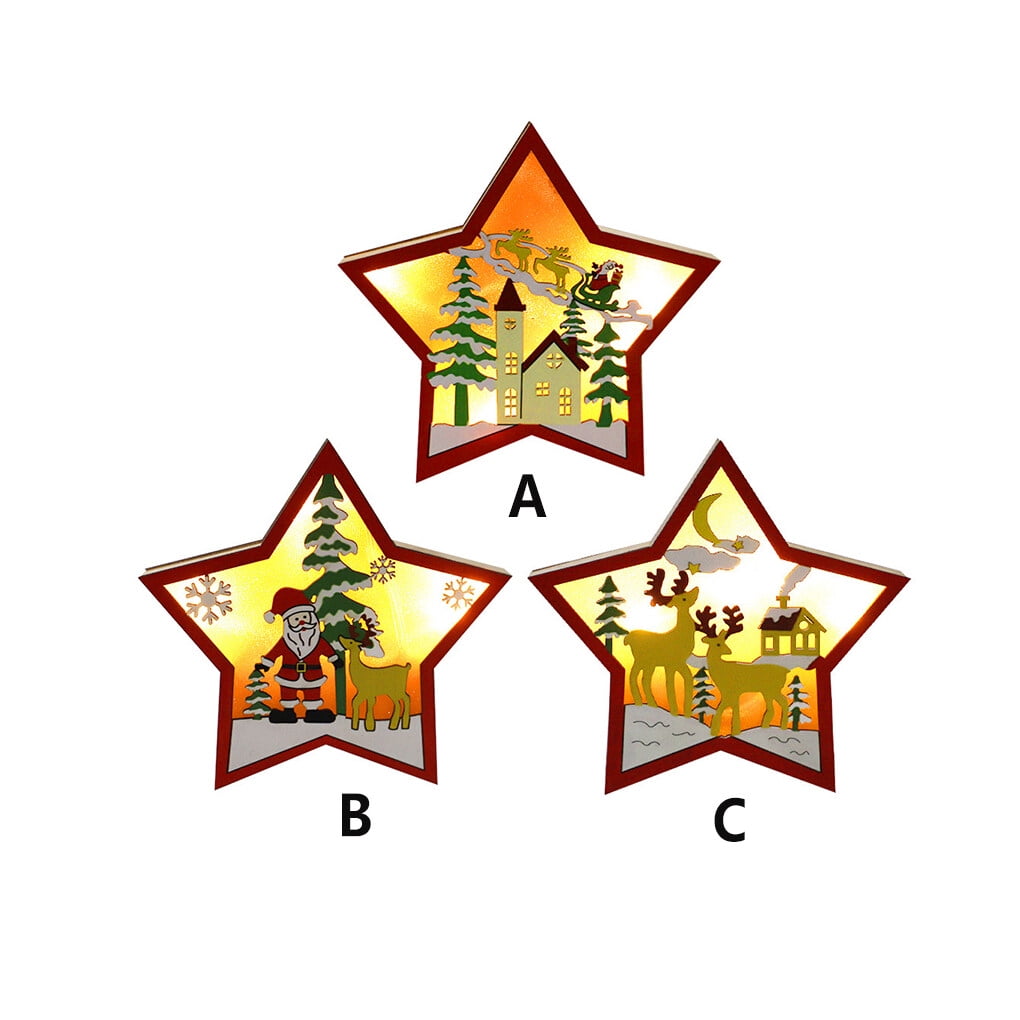Xingzhi Christmas Tree Ornament Star Car Hanging Pendants