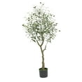 thumbnail image 4 of Olivo artificial con maceta, planta artificial decorativa de 1,2 m para jardín u oficina. Estilo A, 4 of 9