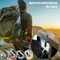 thumbnail image 2 of Yunuuuoa Heavy Duty Aluminum Carabiner 360° Rotating Hook 33lb Load Capacity Outdoor Climbing Hiking Camping Gear Safety Locking D-Ring Clip, 2 of 2