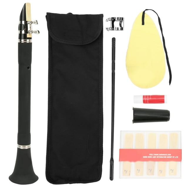 Clarinette Instrument, Kit Clarinette en Métal Ton Pur Professionnel avec Roseaux Graisse de Liège pour Jouer de la Musique