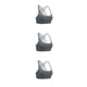 thumbnail image 1 of Qarigey Sujetadores deportivos Fitness Bra Firmeza Apasionado Ductilidad Sport Prop Cross Back Dulce regalo para mujer Chica Gris claro XL Type1 NO1, 1 of 6