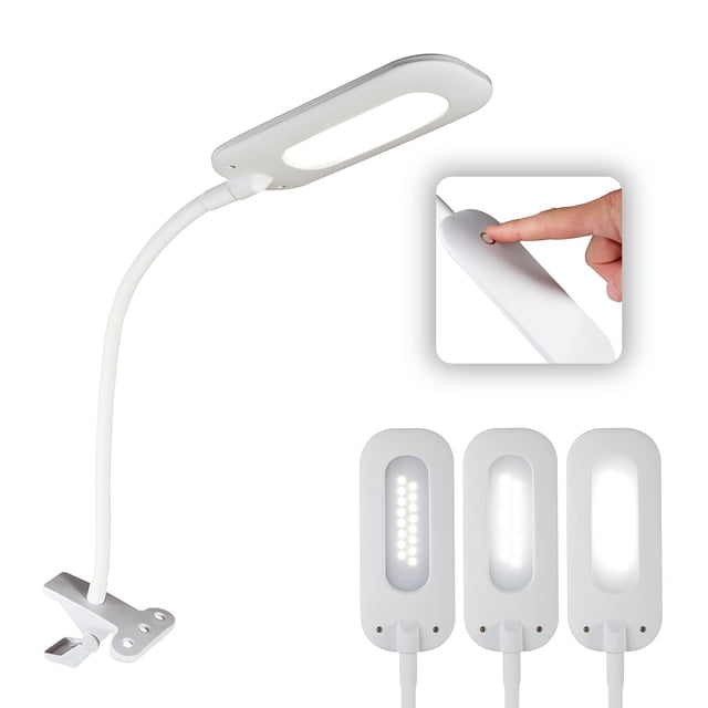 Lámpara con clip OttLite, LED flexible y suave al tacto, ClearSun Tech