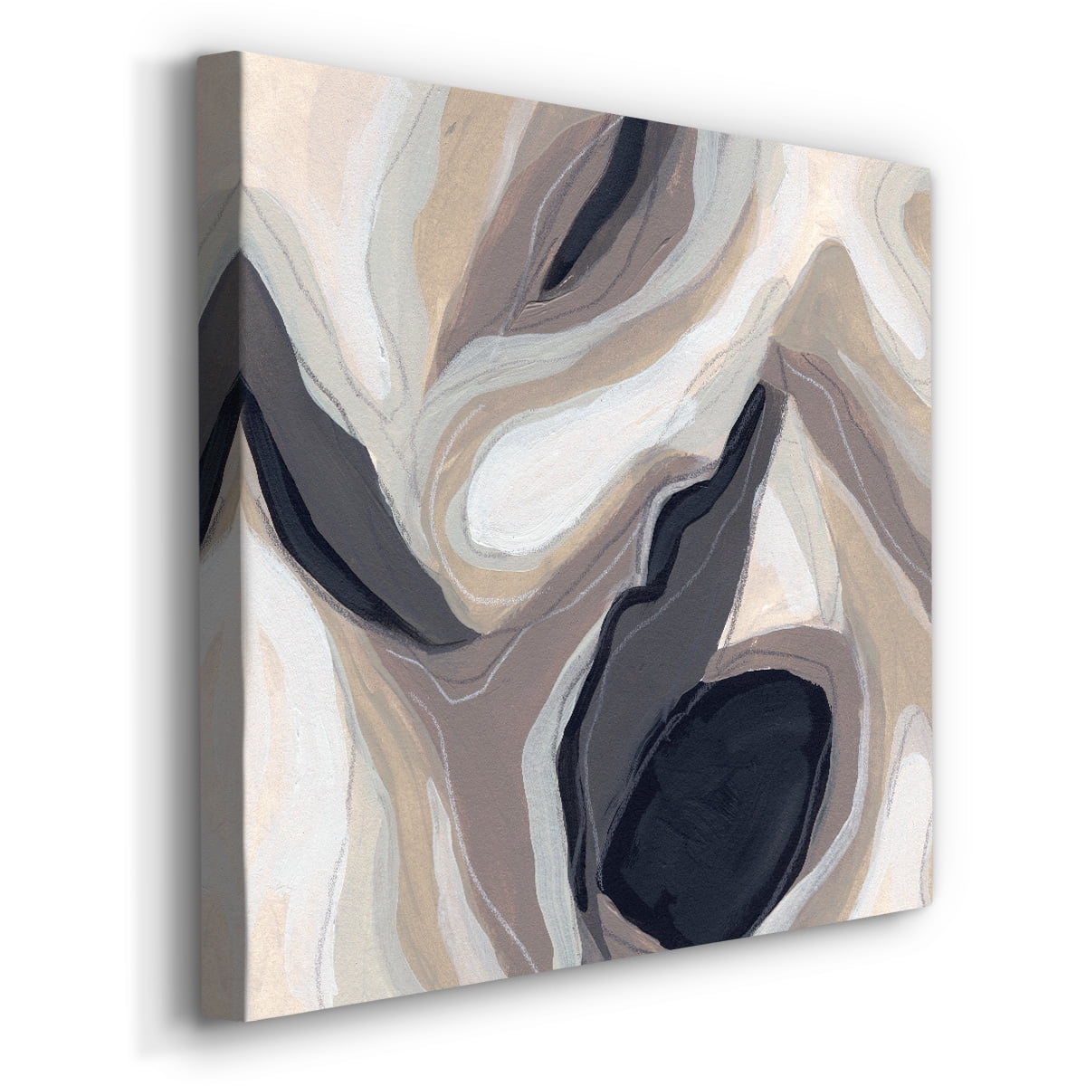 Wexford Home Stone Ripple I-Premium Gallery Wrapped Canvas, 40" x 40" - Ready to Hang