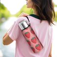 thumbnail image 6 of 20 Oz Pink Strawberry Plants Fruit Coffee Tumbler Double Wall Insulated Stainless Steel Water Bottle | Metal Reusable Thermoses Flask with Cup Cap | Leak & Sweat Proof with Anti-Dust Lid, 6 of 7