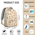 thumbnail image 6 of Compact Travel Backpack with Modern Dog Paw and Bone Prints Lightweight School Bag Cute Small Backpack for School Puppy Fans, 6 of 6