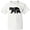 AA-White, variant on West Virginia Black Bear Silhouette Youth T-Shirt