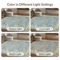 thumbnail image 7 of ODIKA 9'x12' Washable Area Rug Vintage Medallion Distressed Scroll Bordered Frame Geometric for Dining Room, Basement, Large Office, Non-Slip Chair-Friendly, 7 of 7