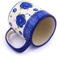 thumbnail image 3 of Polish Pottery 11 oz Mug (Bleu-belle Fleur Theme) Hand Painted in Boleslawiec, Poland + Certificate of Authenticity, 3 of 6