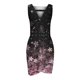 thumbnail image 4 of Vestido delgado estampado con cuello en V sin mangas informal de moda cómoda de verano para mujer Pompotops  ghjkhdj18961, 4 of 5