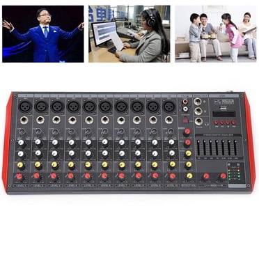 Mixer Audio 12 Canali Con Bluetooth E USB - Console Di Mixaggio Per DJ E Studio