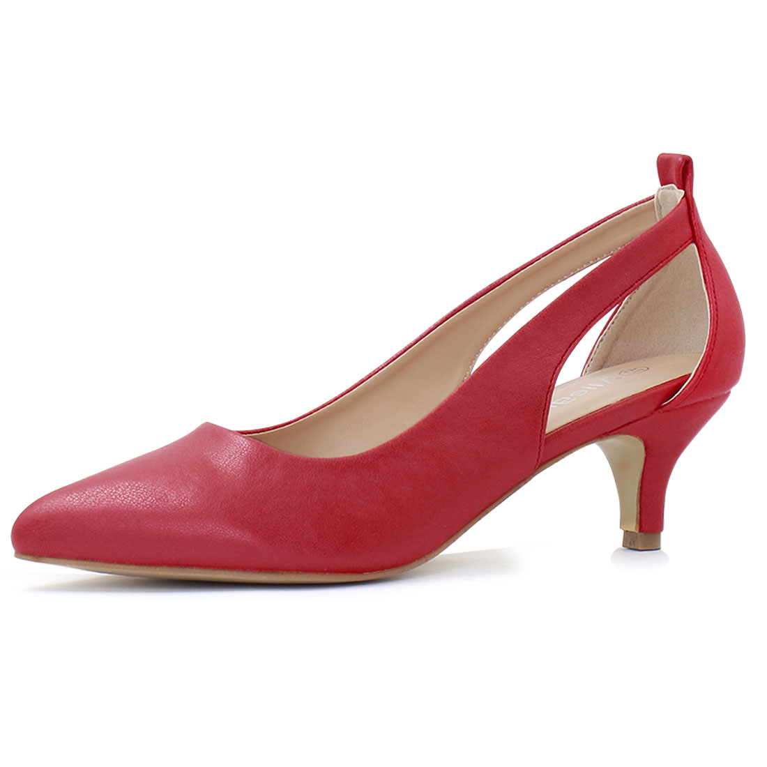 Unique Bargains Unique Bargains Women's Pointed Toe Cutout Sides