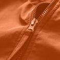 thumbnail image 4 of Men's Cargo Jacket, Loose Fit Hooded Coat With Half Zipper, Spliced Multi-Pocket Design For Outdoor & Work Orange XL, 4 of 8
