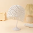 thumbnail image 4 of Handmade Summer Crochet Sequin Beanie Hat for Women Lightweight Beanies Hat Breathable Skull Cap Headwear White One Size, 4 of 4