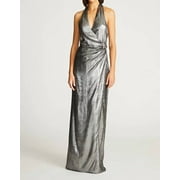 Women's Halston Heritage Evening Size 4 Straight Gown Silver