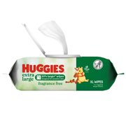 Huggies Extra Large Baby Wipes, Unscented, 1 Flip-Top Pack (42 Wipes Total) (Select for More)
