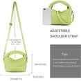thumbnail image 3 of LHSHID Women Woven Tote Small Crossbody Bag, Weave Quilted Purse Square Shoulder Bag Woven Handbag with Detachable Strap, 3 of 6