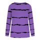 thumbnail image 5 of ICHUANYI Liquidación Mujeres Manga Larga Camisas Casuales Impresión Cuello Redondo Sudadera Jersey Suelto Túnica Tops ICHUANYI WER202308251687, 5 of 6