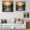thumbnail image 4 of Designart "Horizon of River Mountains under a Colorful Sunset III" Food & Beverage Framed Wall Art Decor - Traditional Yellow Fruits Living Room Framed Canvas Art, 4 of 6