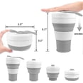 thumbnail image 2 of Travel Mugs - Silicone Mug, Reusable Portable Mug With Mugs, Folding Mug, 2 of 4