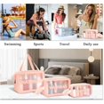 thumbnail image 6 of Ledeak Clear Toiletry Bag, 3pcs PVC Waterproof Makeup Bag, Hanging Travel Wash Bag for Women Men Kids Gift, 6 of 7