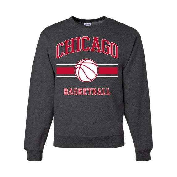 Wild Bobby City of Chicago CHI Basketball Fantasy Fan Sports Unisex Crewneck Sweatshirt, Heather Black, XX-Large