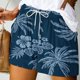 thumbnail image 4 of Pantalones Cortos de Mujer con Bolsillos Impresos de Cintura Elástica Pantalones Cortos Casuales, Ajuste Suelto Y Pantalones Cortos de Mujer Frescos para el Verano, 4 of 5