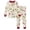 p-212Beige733, variant on CAIVO Cute Cartoon Print Children's Long Sleeve O-Neck Tops And Pants 2 Piece Pajama Sets Comfortable Leisure Sleepwear Pjs