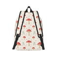 thumbnail image 3 of Daiia Flat Mushrooms Vintage Canvas Backpack for Men and Women ,Hiking Backpack,Travel Laptop Bag for School,Large Capacity Backpack, 3 of 8