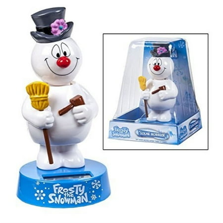Frosty Snowman Figure - Frosty the Snowman Solar Bobble Head Bobbler
