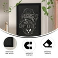 thumbnail image 6 of Flash Furniture Canterbury 24" x 36" Black Wall Mount Magnetic Chalkboard Sign with Eraser, Hanging Wall Chalkboard Memo Board for Home, School, or Business, 6 of 12